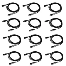12 Pack DMX Cables 10ft Signal XLR Connection 3 Pin Stage Par Light Cable Wire