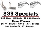 Closeout Boccieri Golf Heavy Components (Putters, Hybrids, Wedges) .370 Hosel
