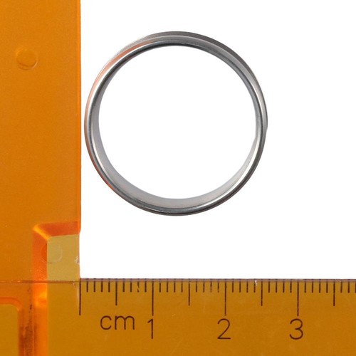Silver Grooved Finger Ring Blank Rings Inlay Ring for Men Women DIY Crafts - Picture 5 of 8