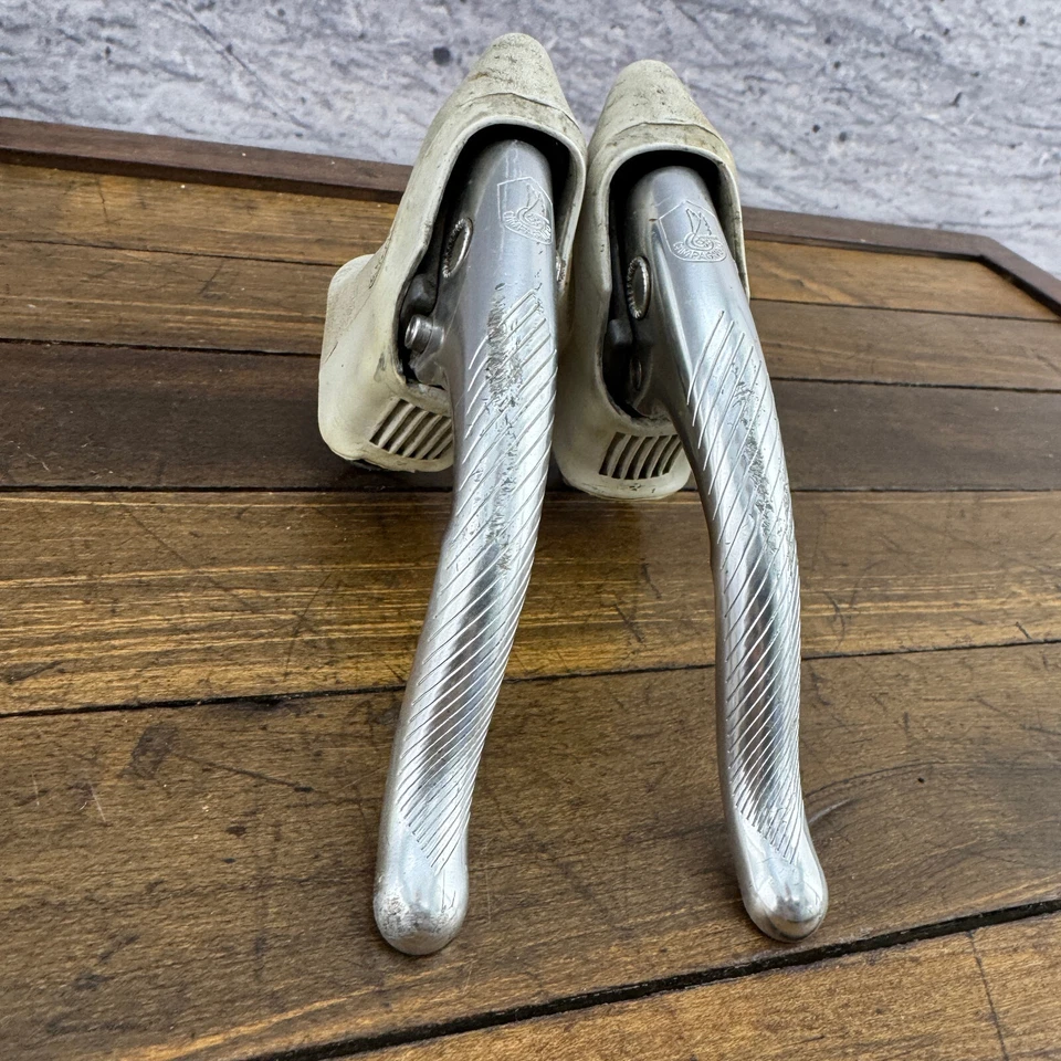 复古 Campagnolo 制动杆套装 Athena C-Record Era 白色 Campy White — 第 3/4 张图片