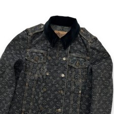 Louis Vuitton Black Monogram Women's Denim Jacket