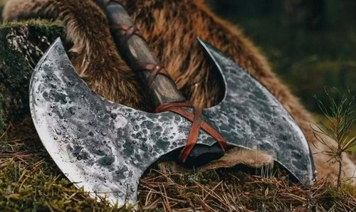 Large Norse Axe, Double Blade Axe, Double Head Viking AXE Large VIKINGS AXE GIFT - Picture 2 of 4