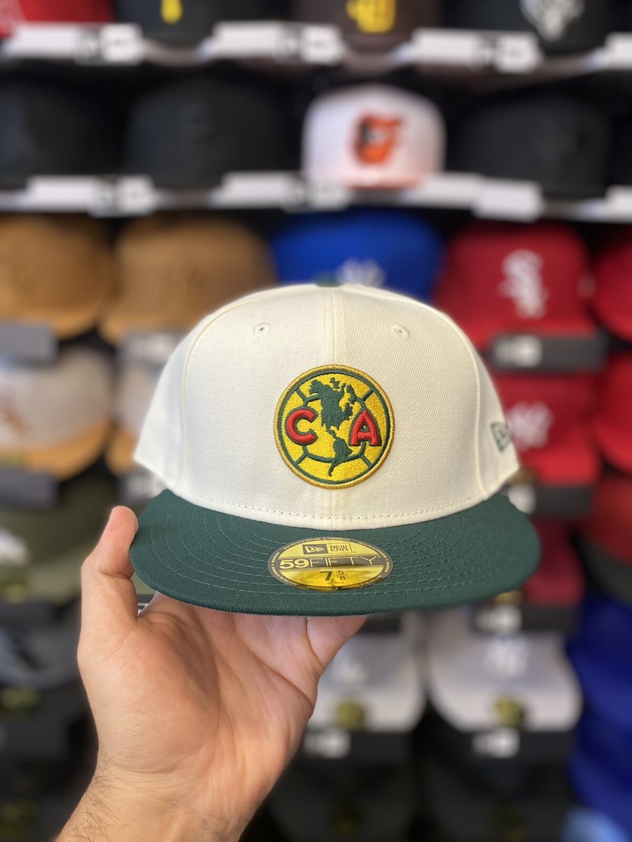 New Era Club America Chrome White/Green 59fifty Fitted Hat
