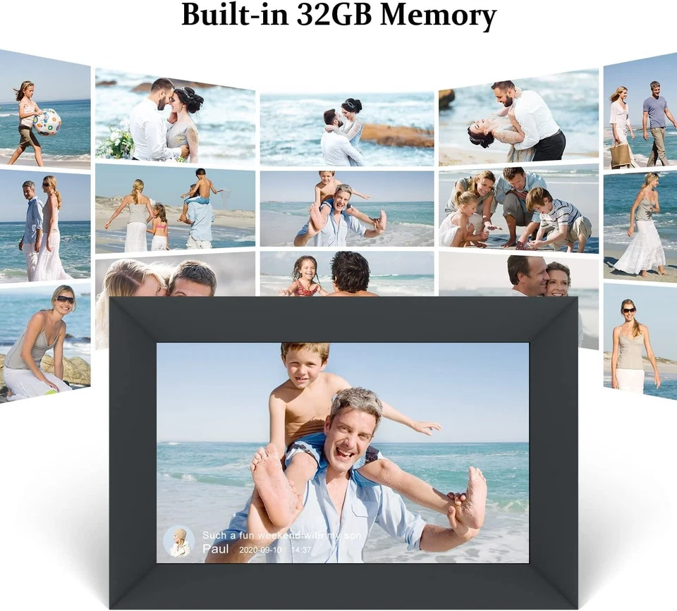10.1 Inch WiFi Digital Picture Frame, IPS Touch Screen Smart Cloud Photo Fram... - Image 4 of 4