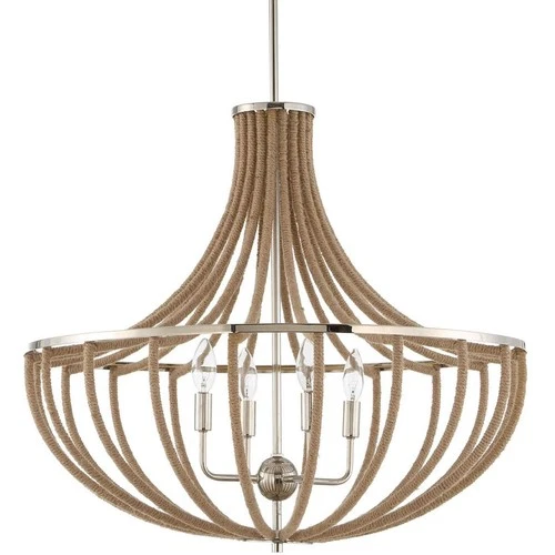 Uttermost 21634 Lovelock Chandelier Polished Nickel - Picture 5 of 11