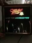 Vintage 1988 Miller High Life Beer Bouncing Ball Lighted Motion Bar Sign