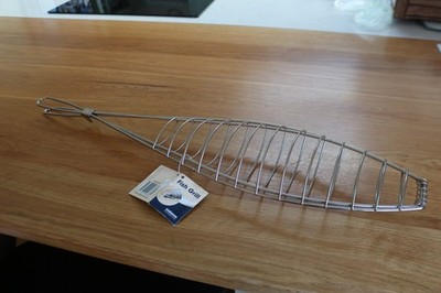 Ganzer Fischgrill Groß BBQ Outdoor Kochen Camping 28 Zoll Lachs Forelle Angeln
