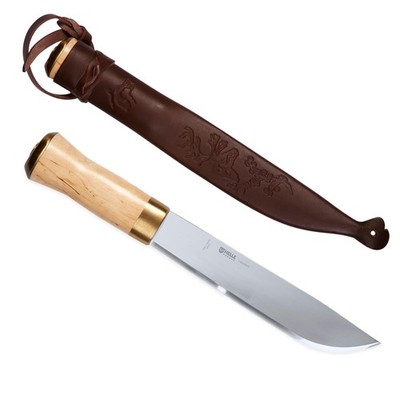 Helle Lappland Knife 12C27 Steel Birch Wood Handle 200070 NEW