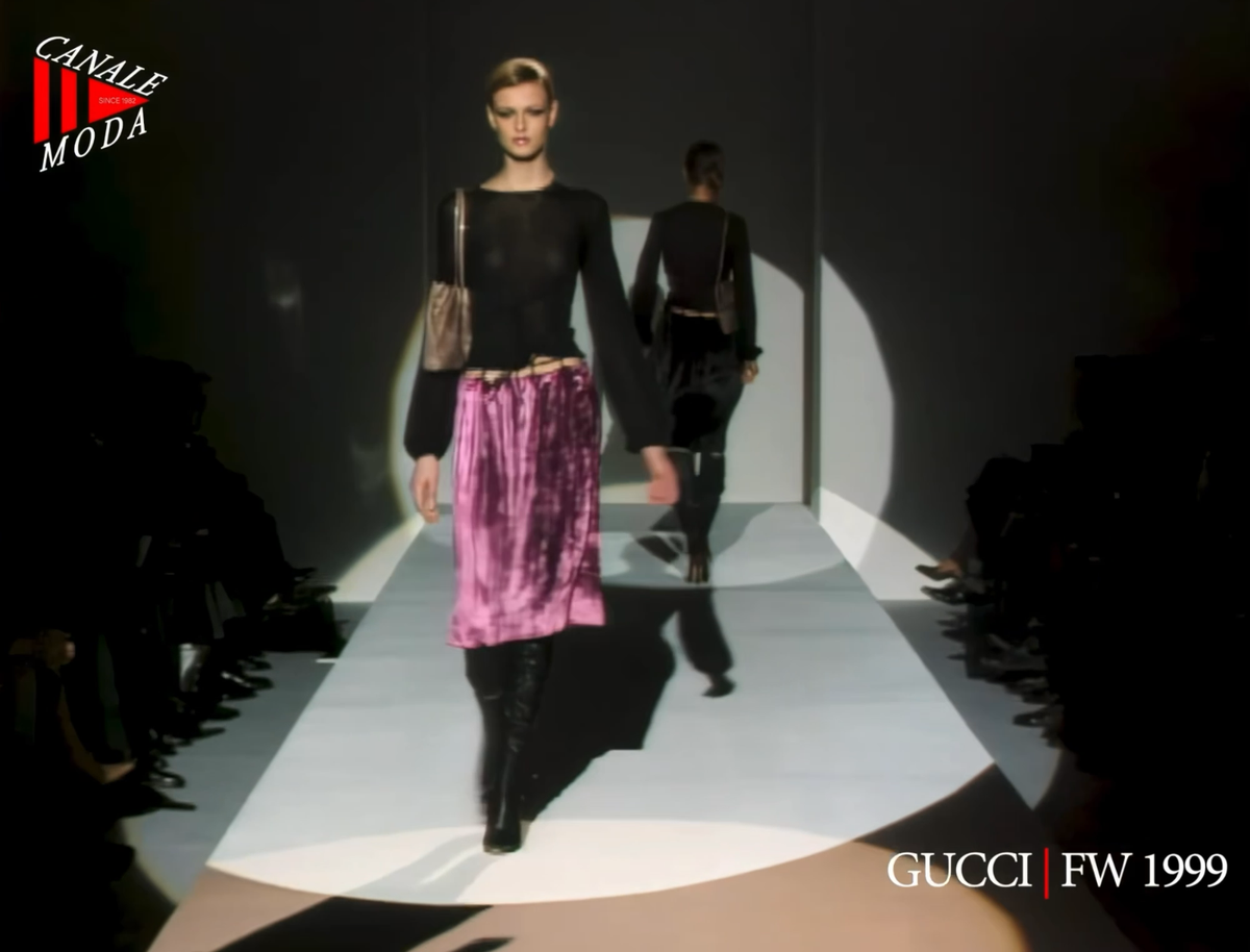 GUCCI By TOM FORD F/W 1999 Cashmere Metal Barbell Top Medium