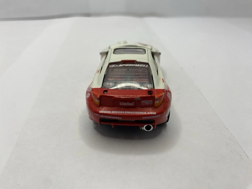 Muscle Machines Import Tuner 2001 Toyota 01 Celica GTS White T03-14 1:64 - Image 4 of 4