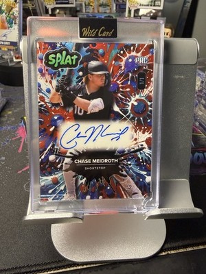 2024 Wild Card SPLAT Chase Meidroth Auto 1/1 Parallel White Sox Prospect SSP