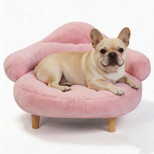 Elevated Dog Couch Bed, Cute Dog Sofa Bed for Small Medium Dogs, Raised Dog Bed