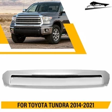 For Toyota Tundra 2014-2021 Chrome Front Upper Hood Bulge Molding Grille Trim