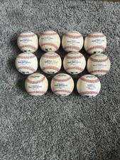 MLB Game Used Baseball Lot Autographed 11 Baseballs Vintage Classic