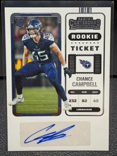 2022 Panini Contenders - Rookie Ticket Chance Campbell #251 (AU, RC)