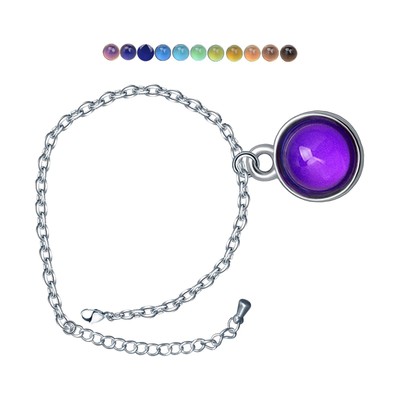 Temperaturempfindlicher Farbwechsel Armband Schmuck Rund Anhänger