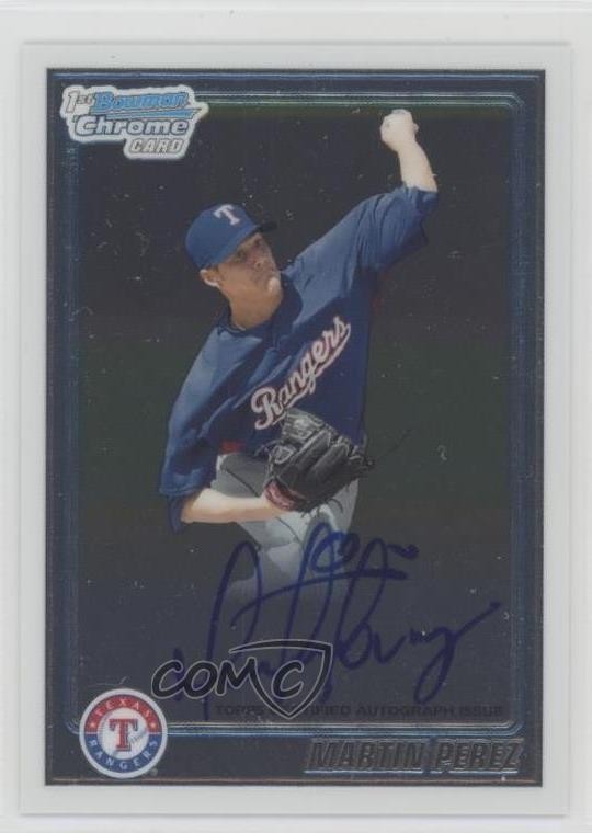 2010 Bowman Chrome Prospects Auto Martin Perez #BCP119 Auto 3y4