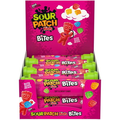 Bites Soft & Chewy Valentine'S Day Candy, Bulk Candy, 12-1.8 Oz Tubes