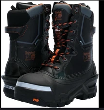 NEW Timberland PRO Men'Size 9W Pac Max 10" Composite Safety Toe Insulated,Black