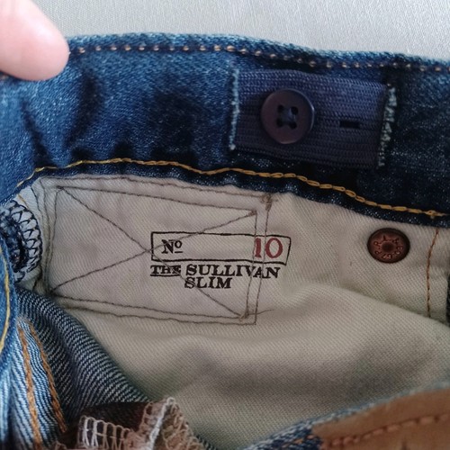 Polo Ralph Lauren 'The Sullivan Slim Jeans' BOYS 10 Distressed Patch Bulldog U.S - Picture 8 of 20