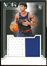 2024-25 Panini Noir Cam Christie RC Rookie Jumbo Patch Dual Color Card SP #10/99