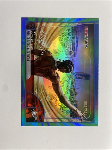 2025-26 Topps Shai Gilgeous-Alexander nba hoops highlights blue /249