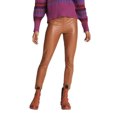 Rag & Bone Faux Leather Tan Nina Pants Size XS