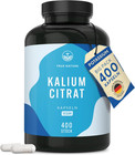 Kalium Potassium – 2.222Mg Pro Tag – 400 Kapseln, Kaliumcitrat 800Mg Elementares