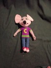 Chuck W Cheese Plush Doll 12” Gray Mouse Purple Shirt Jeans Red Shoes — photo 1