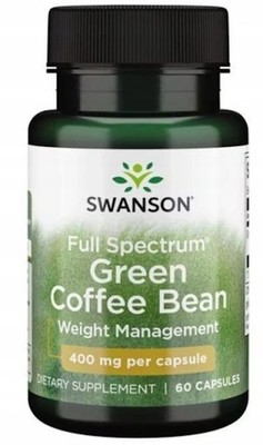SWANSON, GREEN COFFEE BEAN 400mg Full Spectrum 60 Kapseln SUPER PREIS