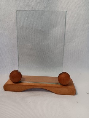 Art Deco Bilderrahmen Fotorahmen Standrahmen Holz Glas Kugelhalter