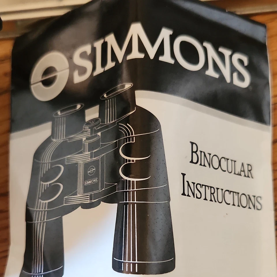 Simmons 1156 8x21 compact Binoculars with original case, tin & instructions. - Image 3 of 4