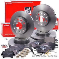 BREMBO BREMSSCHEIBEN+BELÄGE VORNE+HINTEN FÜR AUDI A3 SKODA OCTAVIA 2 VW GOLF 5
