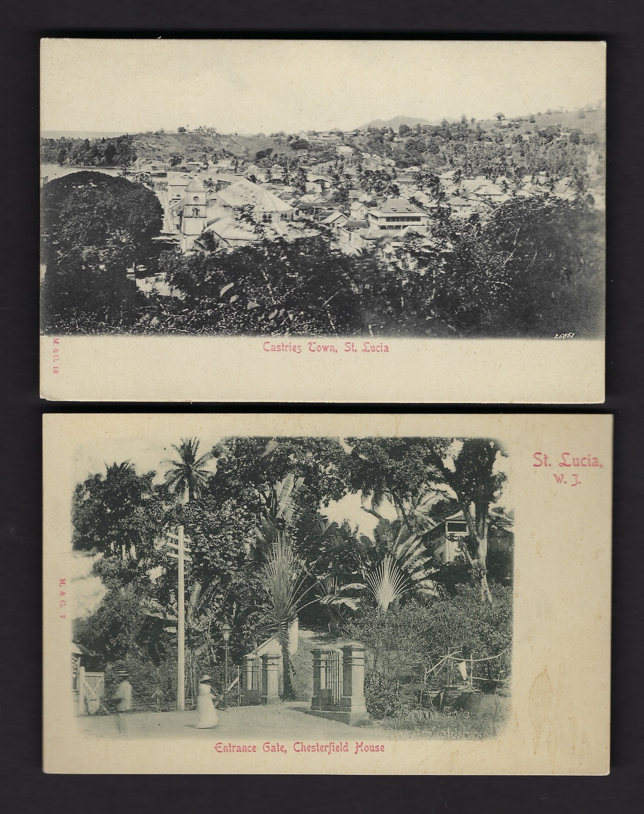 EARLY 1900's ST. LUCIA UNUSED POST CARDS