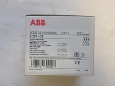 ABB P/N:S203-C8 MINIATURE CIRCUIT BREAKER 8A 3POLE IP20 SCREW TERMINAL