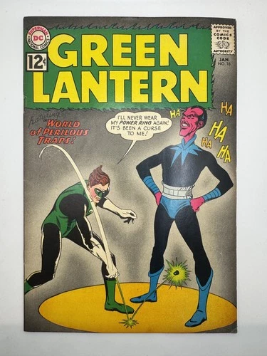 GREEN LANTERN 18 6.0 FINE SINESTRO GIL KANE COVER ART DC COMICS 1962 VINTAGE