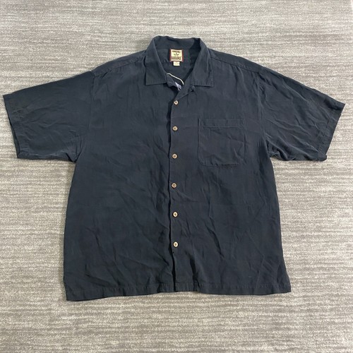 Tommy Bahama Shirt Mens Extra Large Silk Island Player Saxophone Embroidered Cas - Picture 3 of 9