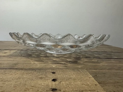 FOSTORIA AMERICAN CLEAR LARGE SHALLOW FRUIT BOWL