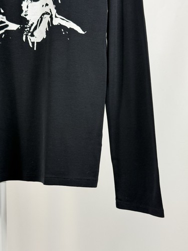 Camiseta de manga larga de algodón negra para hombre Neil Barrett Siouxsie Face talla L - Imagen 11 de 15