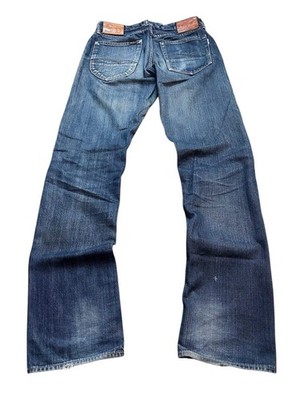 Studio D Artisan Japanese D1263 Double Patched Blau Washed Denim 32