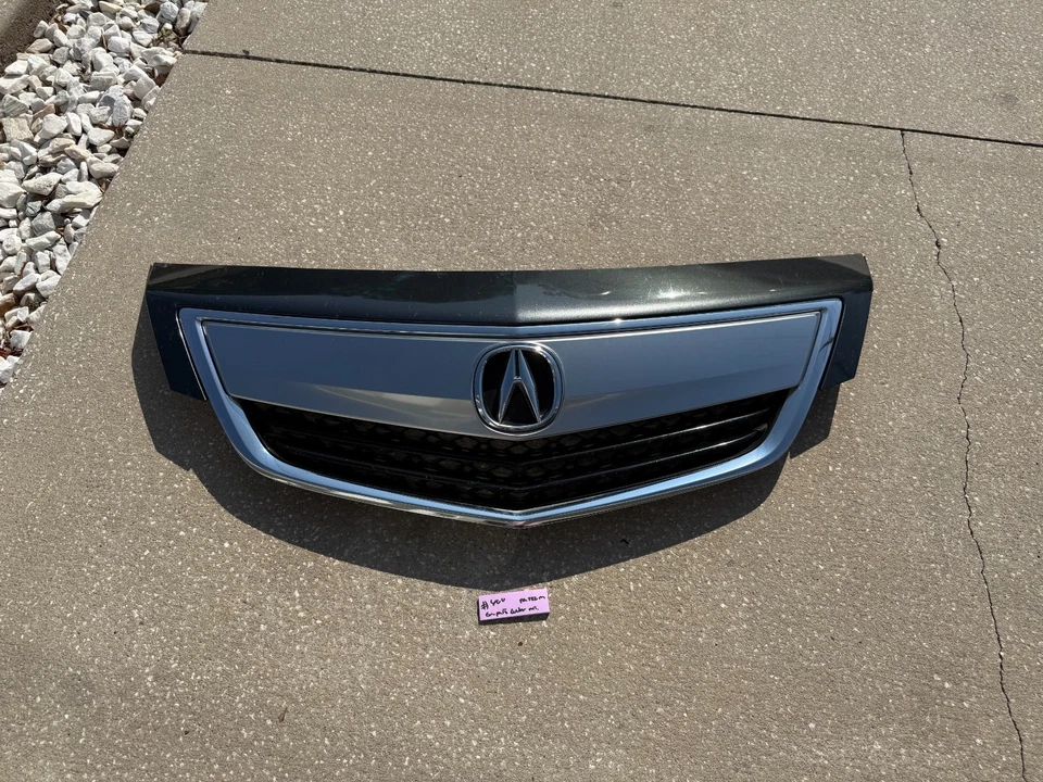 Conjunto de parachoques delantero Acura TL 2012-2014 OEM parrilla superior grafito brillo MET Foto 2 de 4