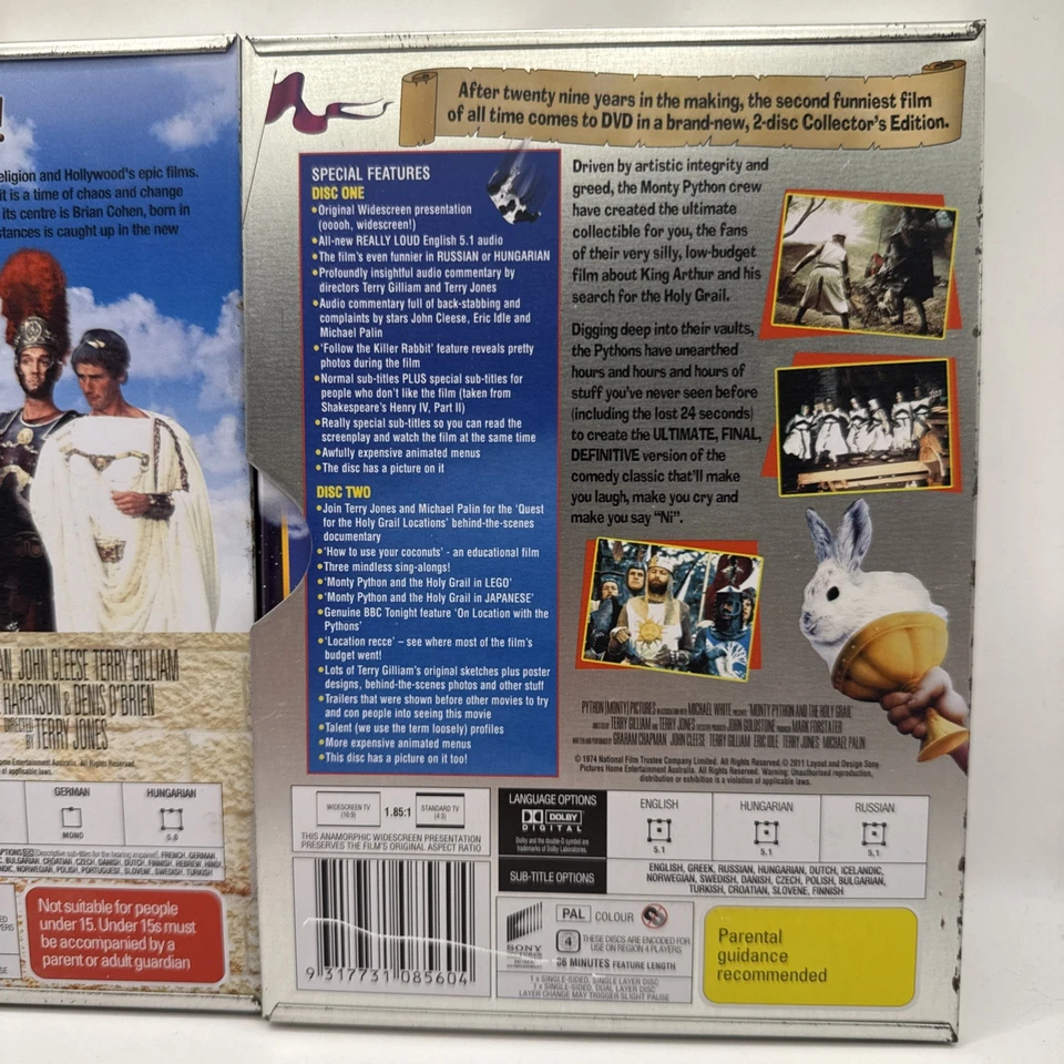 Monty Python & The Holy Grail + Life Of Brian Collectors Edition Steel Books DVD - Image 4 of 4