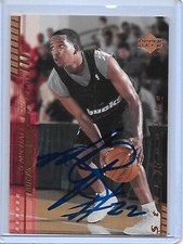 MICHAEL REDD Basketball Card IP auto NBA Milwaukee Bucks 00-01 Upper Deck rookie. rookie card picture