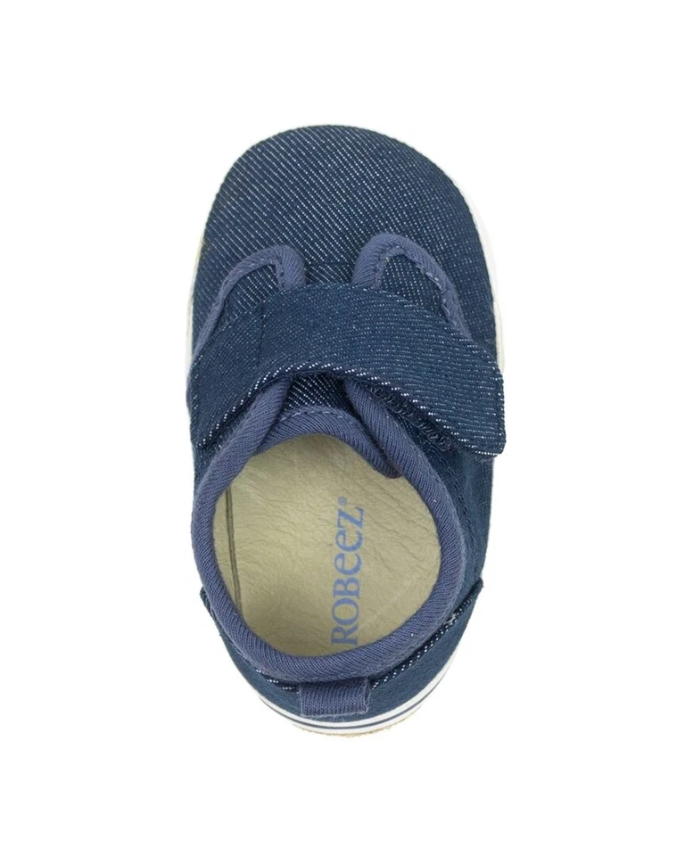 Robeez Jerry Cuero Primera Patada Azul 0-3M Foto 3 de 4