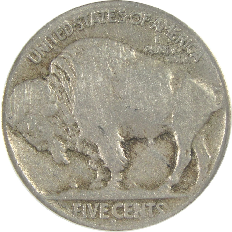 1913 D Type 2 Indian Head Buffalo Nickel VG 10 ANACS 5c SKU:I16281 - Image 4 of 4