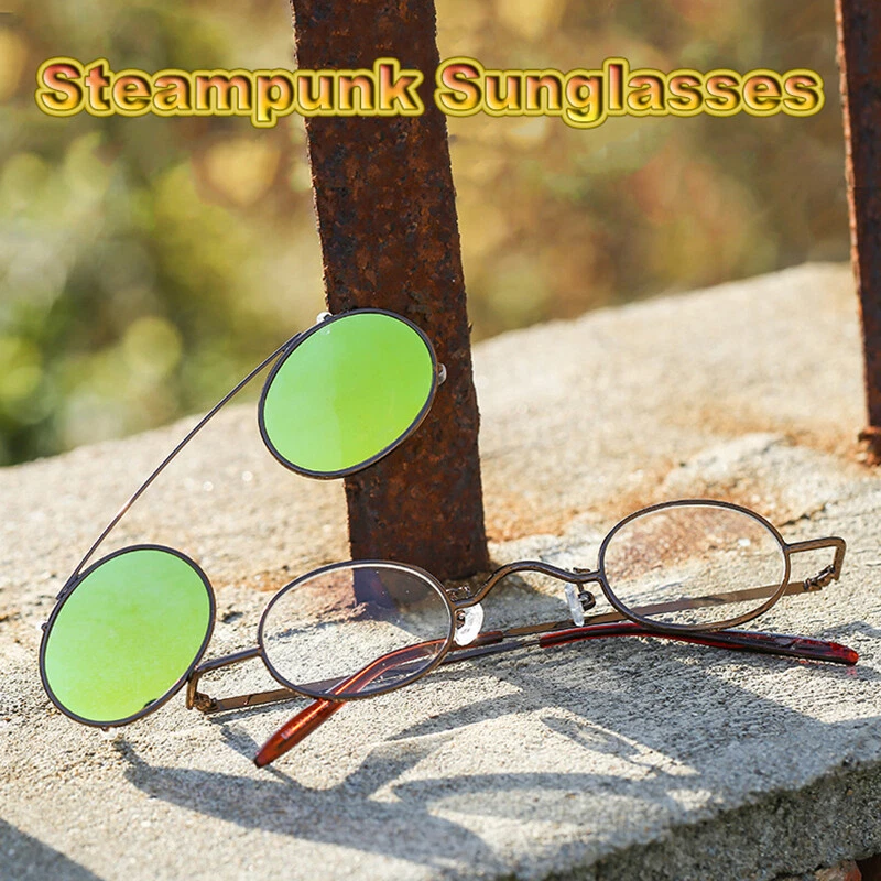 Gafas de sol retro pequeñas redondas para hombres mujeres vintage estilo John Lennon marco de metal Foto 2 de 4