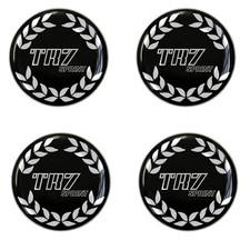 Triumph TR7 Sprint Black B/G Logo Self Adhesive Set of 4 Gel Wheel Centres