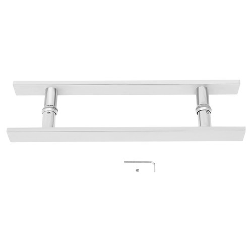 Maniglia Porta Fienile Scorrevole Acciaio Inox 17,52" Doppia Faccia Forma H Tirare Push - Foto 13 di 17