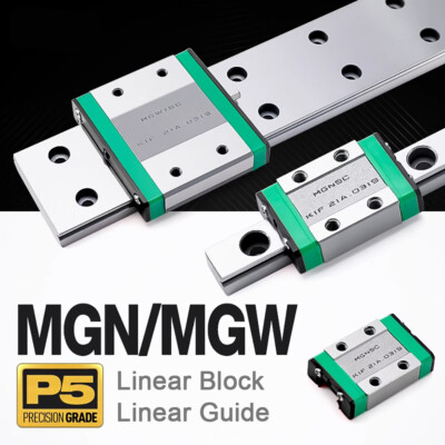 MGN / MGW Series Linear Slide Rail Guide, Sliding Block, for DIY 3D Printer CNC