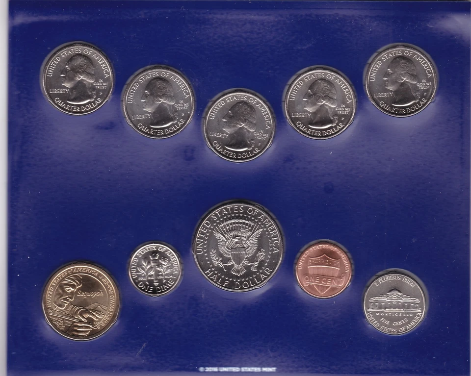 2017 P & D US Mint Set Uncirculated 20 Coins OGP Original Mint Packaging - Image 2 of 3